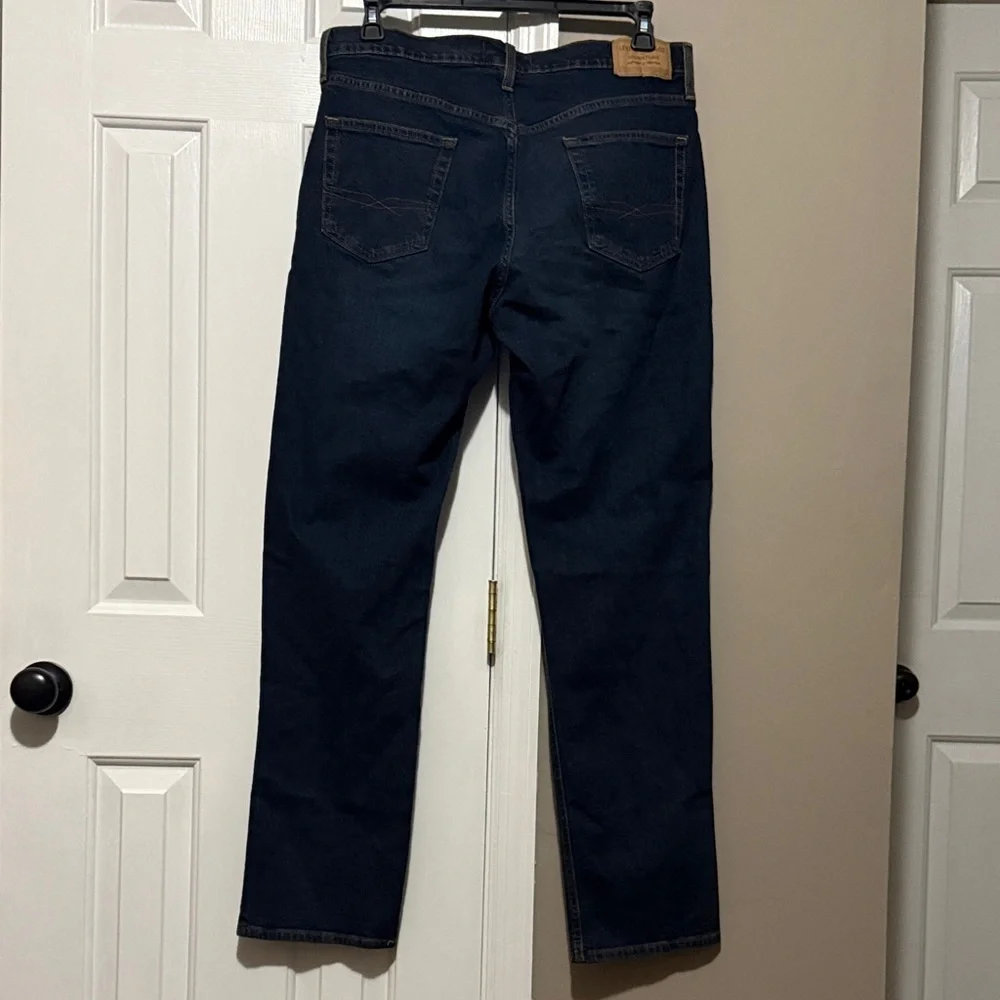 Signature by Levi Strauss Dark Blue Men's Straight Jeans 34x34